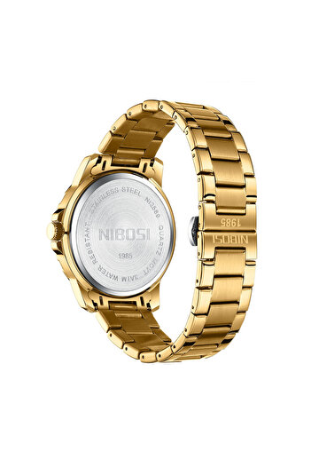 Nibosi Men's Wristwatch Quartz Elegant Analog Casual Fashion Gold Blue