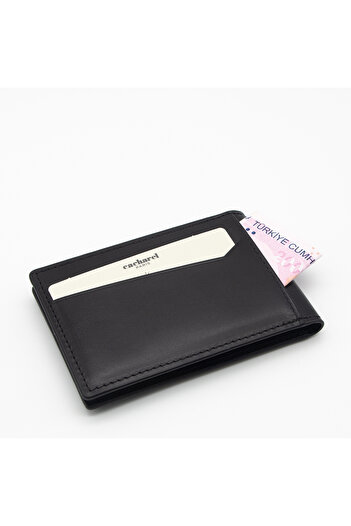Cacharel Black Analine Leather Credit Card Holder 0336A55