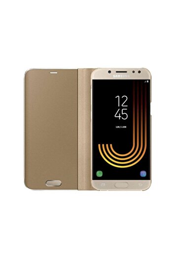 Flippy Huawei Y7P 2020 Flip Cover Mirror Case - Gold