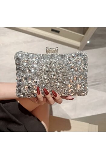 Clariss Luxury Evening Dress Bag with Stones