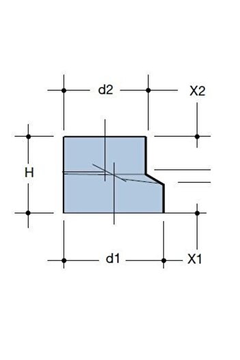 Other PEHD reduction 56x50mm S125 eccentric black QS Quick Stream