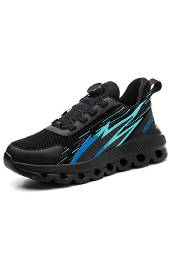 OEM Pantofi de protectie Dura, negru/albastru, bombeu metalic, Marimea 43