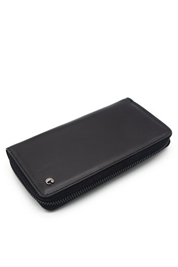 Cacharel Black Analine Leather Unisex Wallet 21055A55