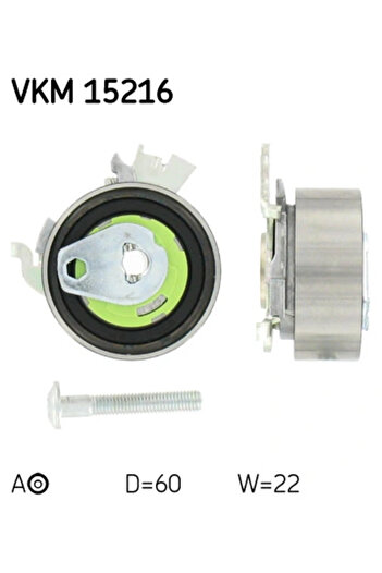SKF Timing belt tensioner pulley VAUXHALL ASTRA Mk V (H) (A04) 2004-2009