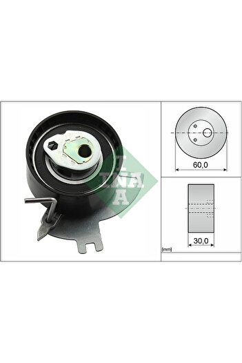 İna Timing belt tensioner pulley OPEL GRANDLAND / GRANDLAND X (A18 P1UO) 2017-2021