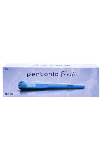 Linc Set 10 Pixuri cu Gel Pentonic Frost, Corp Albastru, Mina Albastra, 0, 6 mm