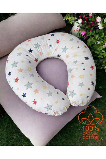 lucky baby Merino Lamb Wool Filled Nursing Pillow, Pregnancy Pillow Baby Support Maternity Cushion