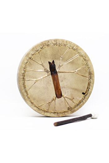 OEM Wolf Spirit – Shamanic Stick Drum – Tunable – 40 cm