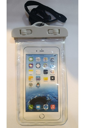 Rainbow Transparent Waterproof Phone Case Wallet White