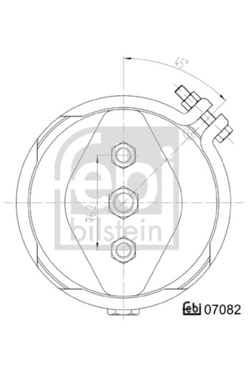 FEBI BILSTEIN Brake master cylinder with diaphragm NEOPLAN Jetliner 1990-1993