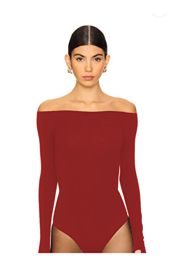 AFR CLOTHES Women's Off-Shoulder Slip-On Bodysuit