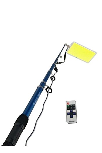 Generic 360 Degree Light LED Fishing Rod Lamp with Multi-Color Remote Control 5 meters