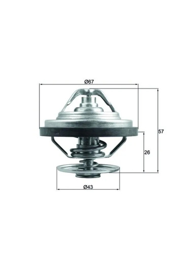 MAHLE Coolant thermostat MAN TGS I 2005-2021