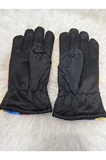 Blotch Frozen Elsa Waterproof Yellow Color Lined Children's Ski and Snow Gloves for Ages 6-10