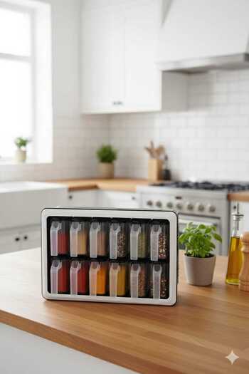 DRNJEWELRY 12-Piece Spice Container Set
