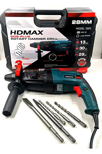 HDMAX HD Max 800W 28mm Hammer Drill with Chisel