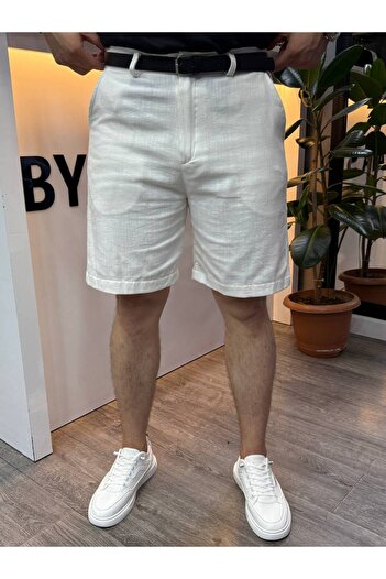 BYATA MENS STYLE Men's Linen Shorts
