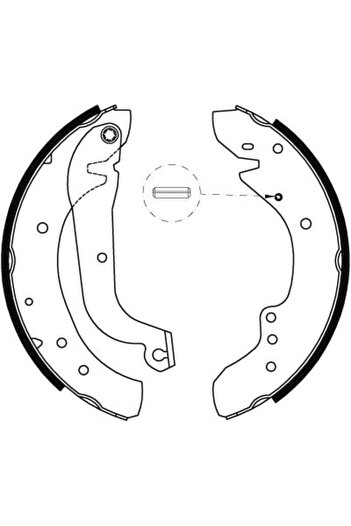 TRW Brake shoe set FIAT DUCATO body (280_) 1982-1990