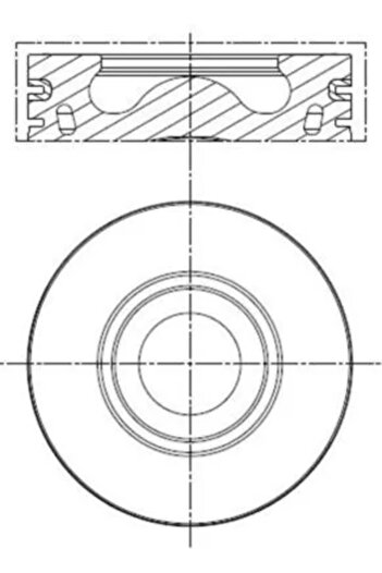 MAHLE Piston LAND ROVER DEFENDER Cabrio (L316) 2011-2016