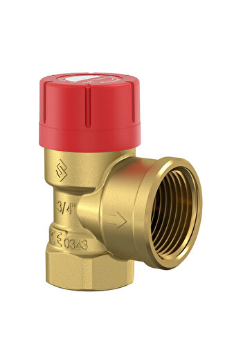 Other Safety valve for central heating installation PRESCOR, GW 34 inch connection, 25 bar