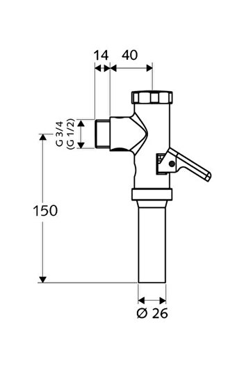 Other Schellomat toilet cistern with lever 34 chrome