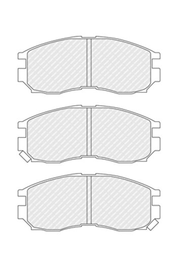 FERODO Brake pad set disc brake MITSUBISHI DELICA / SPACE GEAR 1994-2004