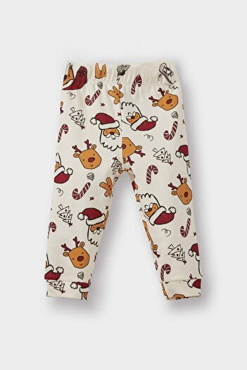 DeFacto Baby Boy Pajama Set New Year Themed Long Sleeve Top Long Bottom F0557A525Au