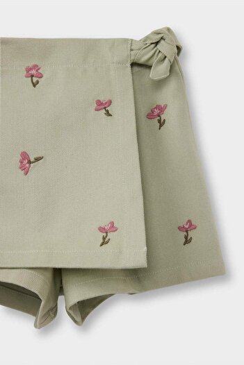 DeFacto Baby Girl Floral Gabardine Shorts Skirt G3495A525Au