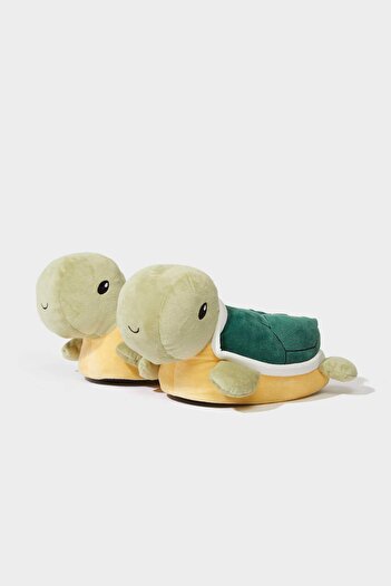 DeFacto Boy's Turtle Themed Flat Sole Slippers F1912A825Wn