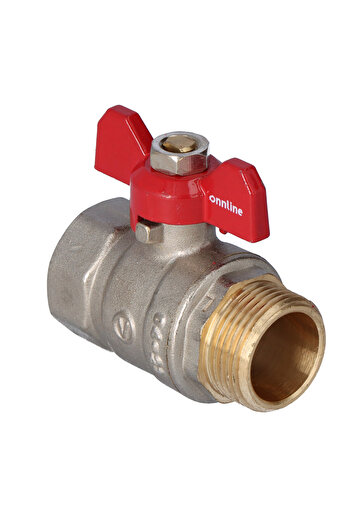Other Nickel plated standard ball valve with PN16 gland 34 inch PN16 with butterfly version NW16 bar120C