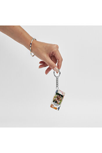 Hediyesepeti Photo Printed Transparent Keychain