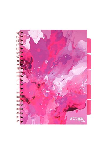 Strigo Spiral notebook and dividers Project Book FUSION A4, mathematics, 200 pg, cardboard covers PADS002