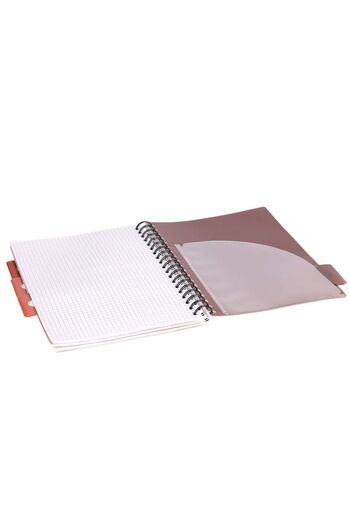 Strigo Spiral notebook and dividers Project Book FLORAL B5, mathematics, 200 pg, cardboard covers PADS047
