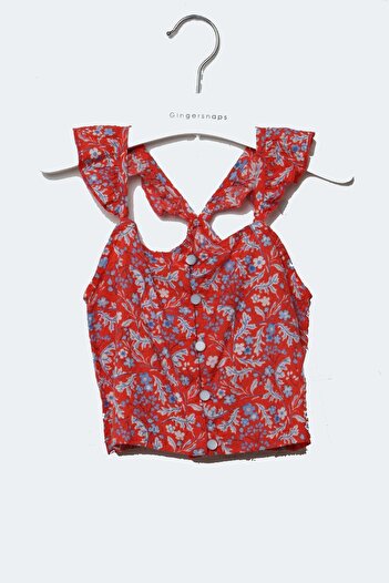 Gingersnaps Girls Floral Strappy Top