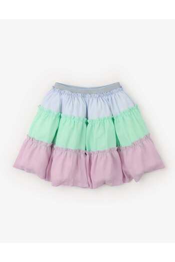 Gingersnaps Girls Floral Ruffled Skirt