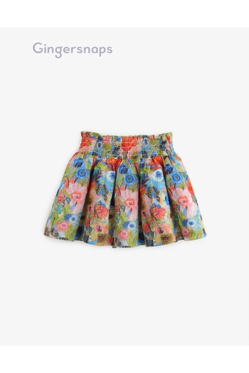 Gingersnaps Girls Floral Short A-Line Skirt
