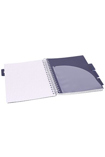 Strigo Spiral notebook and dividers Project Book MARBLE B5, mathematics, 200 pg, cardboard covers PADS029