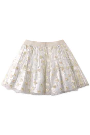 Gingersnaps Shiny Floral Girls' Skirt