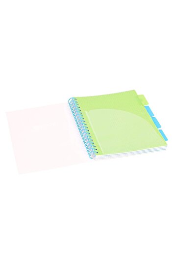 Strigo Caiet spirala si separatoare Project Book NEON B5, matematica, 200 pg, coperti carton PADS014