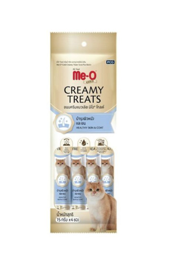 me-o Gold Creamy Cat Treats Healthy Skin & Coat (15g x 4) x 1