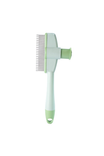 Choice green Cat Grooming Massage Brush Pet Comb Professional Open Knot Pet Hair Removal Brush Durable kitt