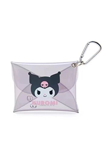 Miniso 05 Hello Kitty Kuromi PVC Wallet Transparent Card Holder Cute Storage Bag with Buckle Gift for Girls