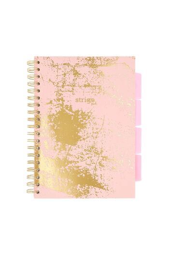 Strigo Spiral notebook and dividers Project Book MARMORAT B5, mathematics, 200 pg, cardboard covers PADS030