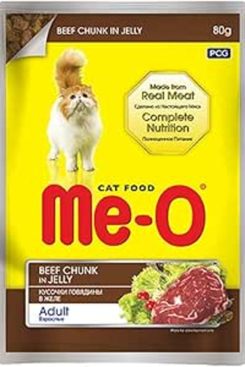 me-o Pouch Adult Cat Food Chicken Chunk in Gravy 80g x 2