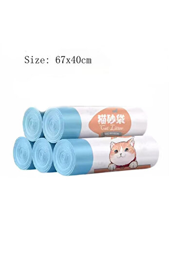 Choice 5rolls 100pcs Use for Neakasa/CatLink Smart Cat Litter Box Garbage Bag Drawstring Thickened Cat Coll