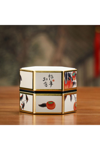 Choice StyleC S Creative Hexagonal Tea Pot Tin Can Chinese Tinplate Tea Storage Tank Small Sealed Portable