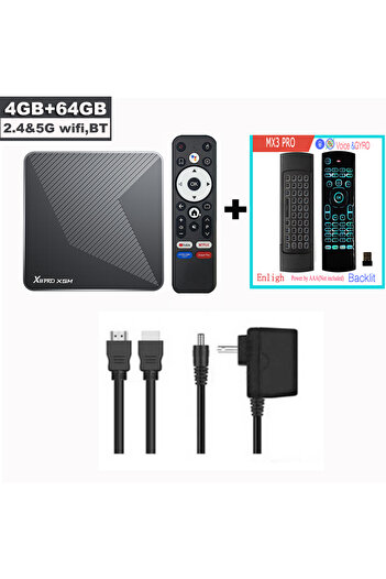 Choice قابس الاتحاد الأوروبي 4 جيجابايت 64 جيجابايت MX3PRO X88 PRO X5M صندوق تلفزيون أندرويد 14 Amlogic S905X5M HD 8k 2.4G 5G Wifi6 BT5.0 1000