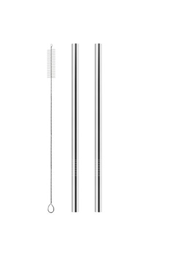 Choice 2pcs Metal Straw Replacement for Owala Water Bottle 24 oz 32 oz Accessories, With Straw Cleaner, Reu