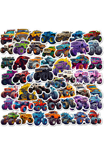 Choice truck 50pcs 50PCS Monster Truck Stickers, Truck Car Stickers for kids, Car Stickers Waterproof for
