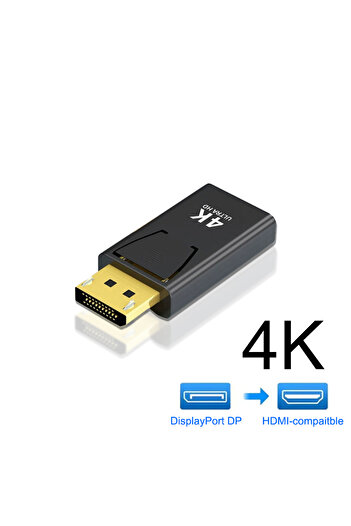 Choice B 4K Display Port DP to HDMI-compatible Cable Adapter DisplayPort Male to HDTV Female Converter Cab.